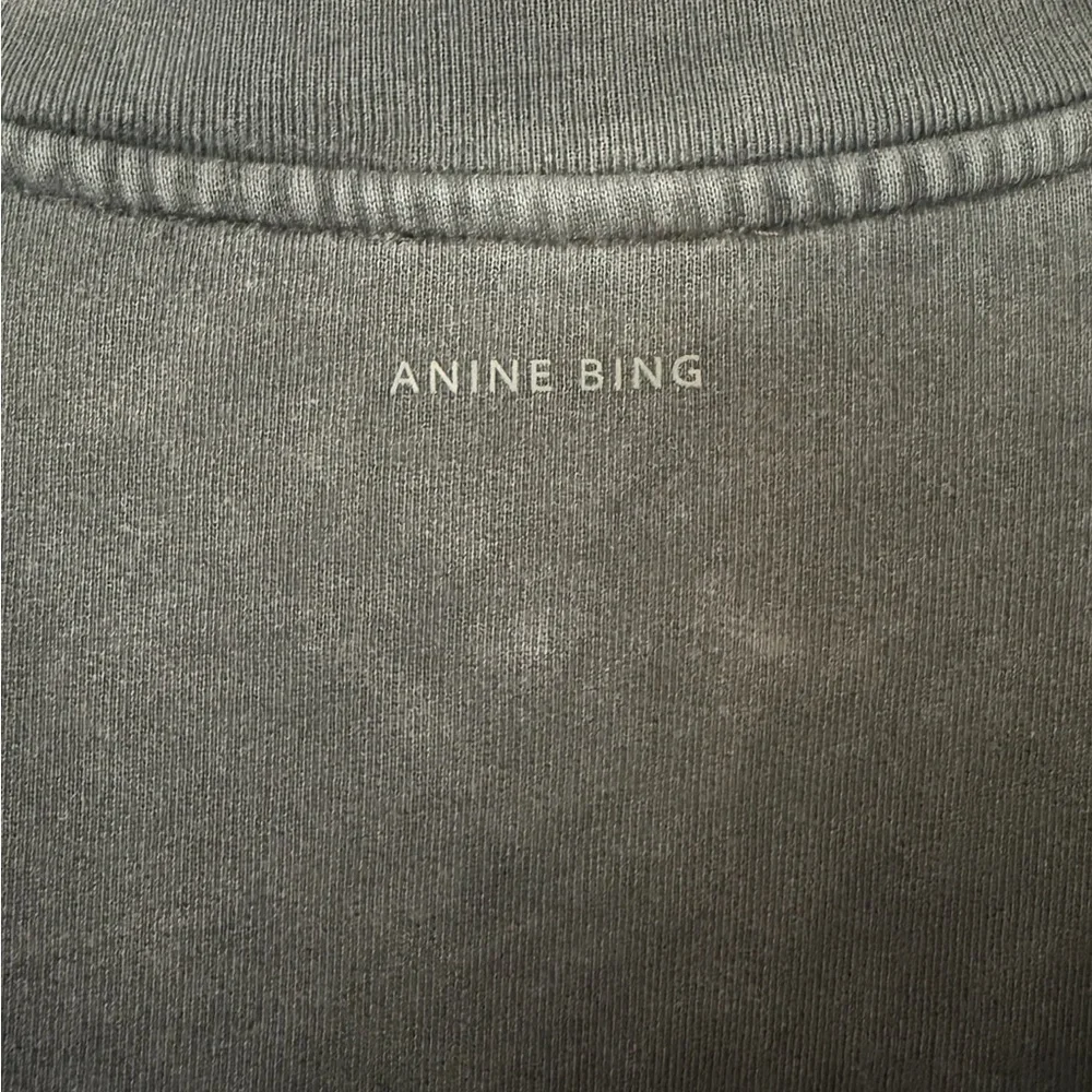 Anine Bing Alto Sweatshirt Retro Eagle - Washed Black S - Picture 3 of 4